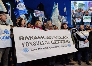 KESK, İstanbul ve İzmir’de maaş zamlarını protesto etti