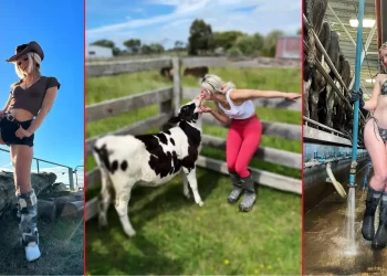 Onlyfans yıldızı Brittney Woods: “Ben bikiniyle inek sağan seksi bir çiftçiyim”