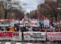 Büyükelçilik önünde protesto: ‘Nazizm=Siyonizm’